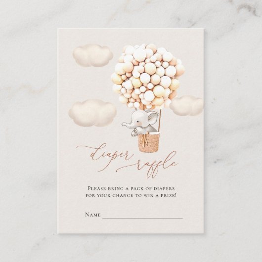 Eintrittskarte für Elephant Diaper Begleitkarte (Vorderseite)