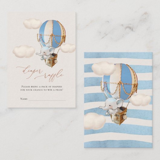 Eintrittskarte für Elephant Diaper Begleitkarte (Vorne/Hinten)