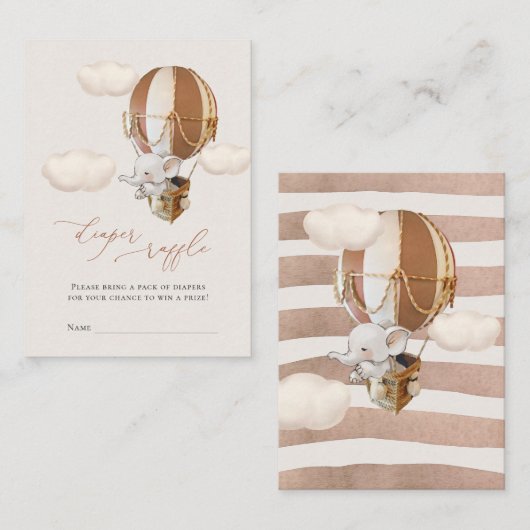 Eintrittskarte für Elephant Diaper Begleitkarte (Vorne/Hinten)