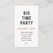 Eintrittskarte für kleine Städte - Farbanpassungen Visitenkarte (Rückseite)