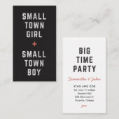 Eintrittskarte für kleine Städte - Farbanpassungen Visitenkarte (Vorne/Hinten)