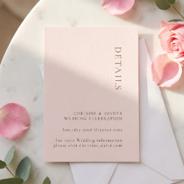 Eintrittskarte für Minimalistische Rose Einladung