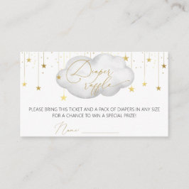 Eintrittskarte für Windeln, Mond und Sterne Begleitkarte