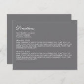 Eintrittskarte // The Elegance Collection Begleitkarte (Vorne/Hinten)