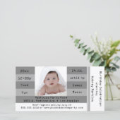 Eintrittskarte zum Silver Foto zum Geburtstag Einl (Stehend Vorderseite)