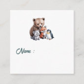 Eintrittskarte zum Winter-Snowflake-Windeln Begleitkarte (Rückseite)