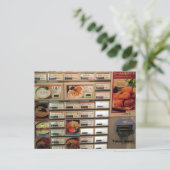 Eintrittskarten für das Essen in Japan Postkarte (Stehend Vorderseite)