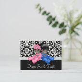 Eintrittskarten für das ethnische Geschlecht zur A Begleitkarte (Stehend Vorderseite)