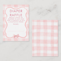 Eintrittskarten für Diaper-Raffle-Baby-Party mit r