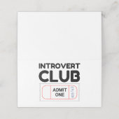 Eintrittskarten für ein Ticket Funny eingeführt Platzkarte (Außenseite Aufgefaltet)