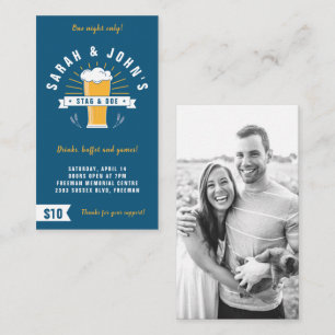 Eintrittskarten für Stag und Dose - Bierstein Visitenkarte