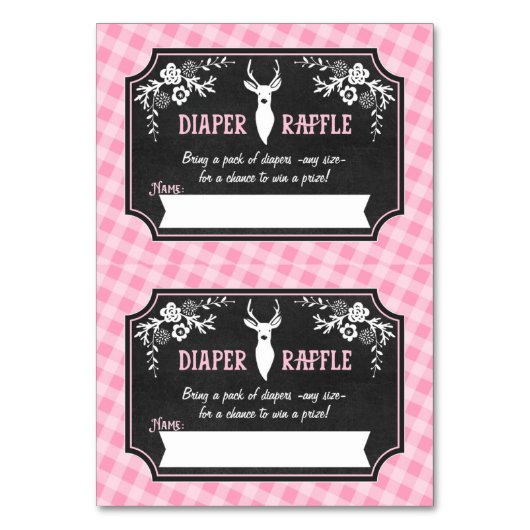 Eintrittskarten für Windeln - 2 pro Karte - Holz (Vorderseite)