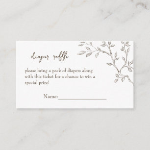 Eintrittskarten für Windeln Begleitkarte