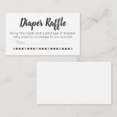 Eintrittskarten für Windeln Begleitkarte (Vorne/Hinten)