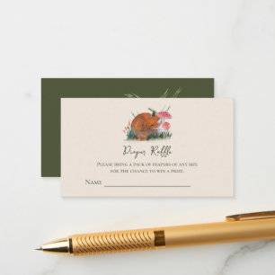 Eintrittskarten zum Herbstschläfchen Fox Diaper Um Begleitkarte