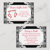 Eintrittskarten zum Red Black Silver Diaper Begleitkarte (Vorne/Hinten)