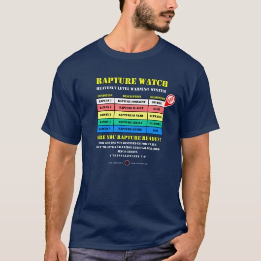 Eintrittswarnstufen T-Shirt (Vorderseite)