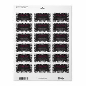 Einunddreißigjähriges genehmigtes Etikett Adressaufkleber (Vorne)