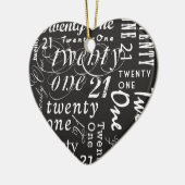 einundzwanzig keramik ornament (Links)