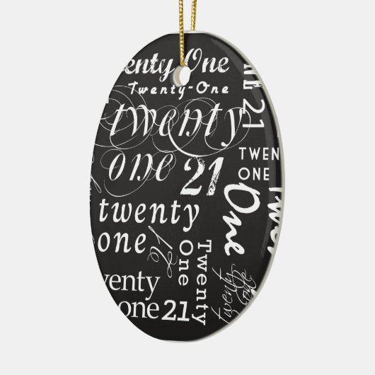 einundzwanzig keramik ornament (Links)