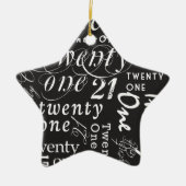 einundzwanzig keramik ornament (Vorne)