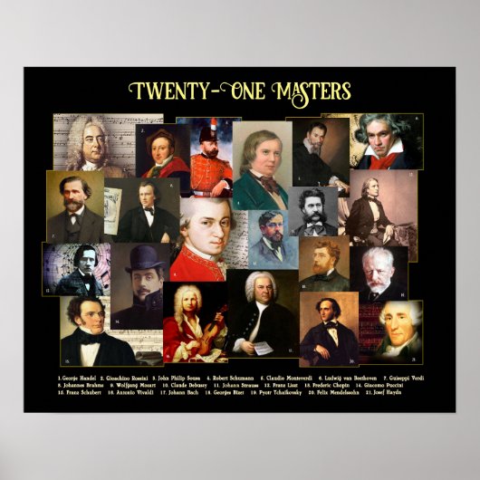 Einundzwanzig Masters Poster (Vorne)