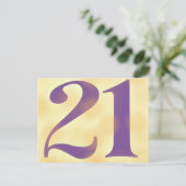 einundzwanzig postkarte (Stehend Vorderseite)