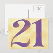 einundzwanzig postkarte (Vorne/Hinten)