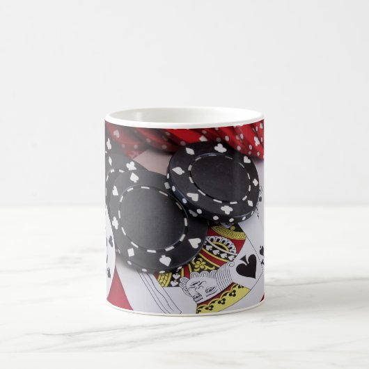 Einundzwanzig Spaten mit Chips Kaffeetasse (Mittel)