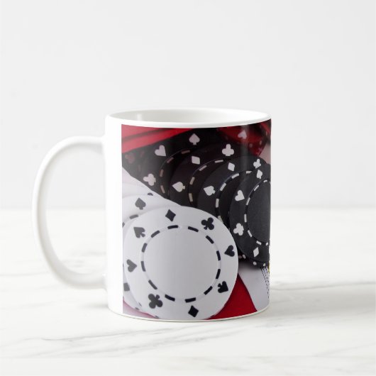 Einundzwanzig Spaten mit Chips Kaffeetasse (Links)