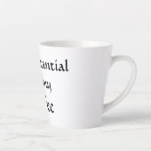 Einverstanden mit meinem Kaffee Milchtasse (Rechts)
