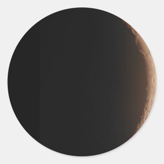 Einwachsen des Mondes Runder Aufkleber (Vorderseite)