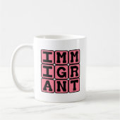 Einwanderer, Ausländer Kaffeetasse (Links)