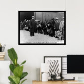 Einwanderer gehen 1911 auf die Insel Ellis Poster (Heimbüro)