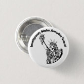Einwanderer machen Amerika groß Button (Vorne & Hinten)