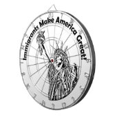 Einwanderer machen Amerika groß Dartscheibe (Vorderseite rechts)
