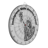 Einwanderer machen Amerika groß Dartscheibe (Vorderseite Links)