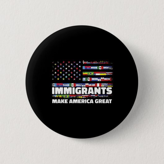 Einwanderer machen Amerika groß Einwanderer Mexiko Button (Vorderseite)