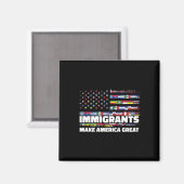 Einwanderer machen Amerika groß Einwanderer Mexiko Magnet (Vorderseite/Rückseite)