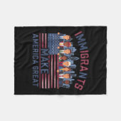 Einwanderer machen Amerika groß Fleecedecke (Vorderseite (Horizontal))