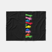 Einwanderer machen Amerika groß Fleecedecke (Vorderseite (Horizontal))