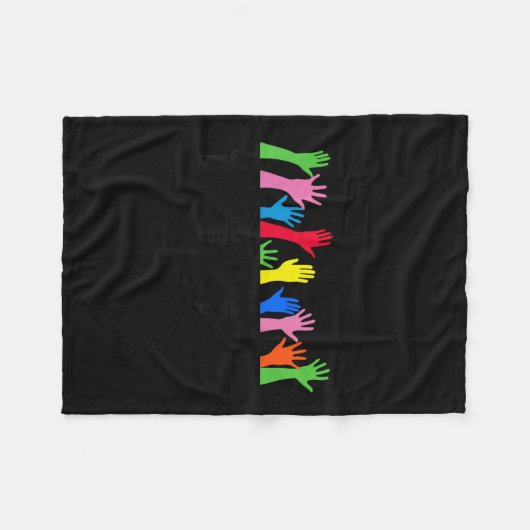 Einwanderer machen Amerika groß Fleecedecke (Vorderseite (Horizontal))