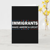 Einwanderer machen Amerika groß Karte (Gelbe Blume)