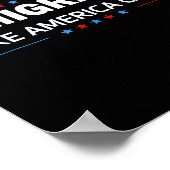 Einwanderer machen Amerika groß Poster (Ecke)