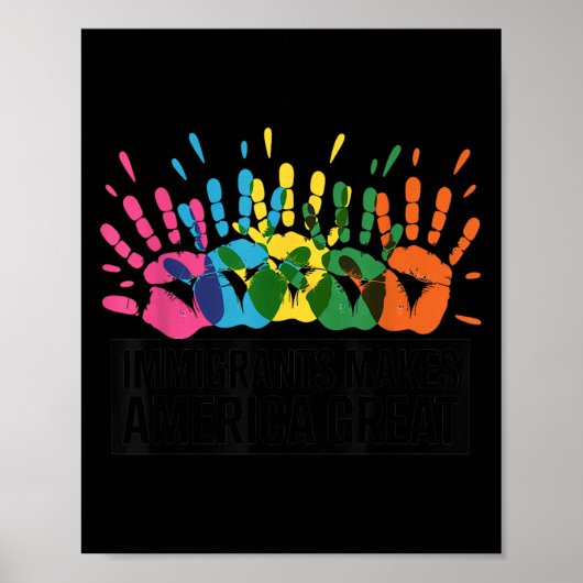 Einwanderer machen Amerika groß Poster (Vorne)