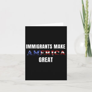 Einwanderer machen Amerika zu einem großen Sticker Karte