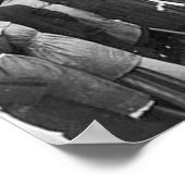 Einwanderer sehen die Statue des Fotos der Freihei Poster (Ecke)