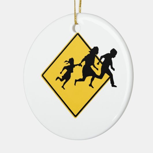 Einwandernde Überfahrt Keramik Ornament (Links)