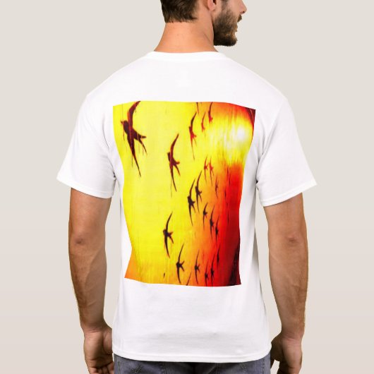 einwandernde Vögel T-Shirt (Rückseite)