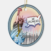 Einwanderungspolitik Keramik Ornament (Links)